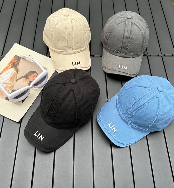 

designer cowboy baseball cap for men and women hip-hop style simple ragged cap beanie summer autumn must-have 6 letters luxury hat aaaa+, Blue;gray