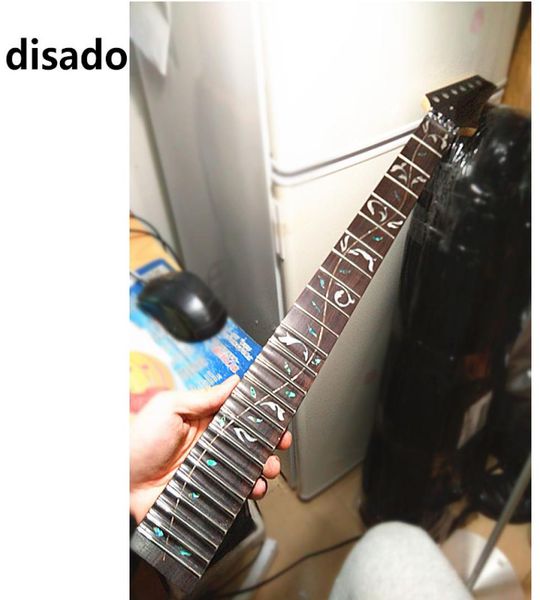 

disado 21 22 24 frets wholes maple electric guitar neck rosewood fingerboard inlay tree of lifes guitar parts accessories7489167
