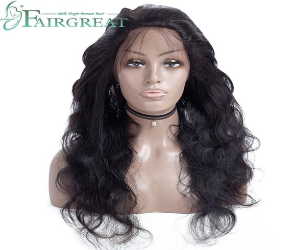 

brazilian 360lace front human hair wigs for women brazilian straight wig with baby hair natural hairline 360 lace frontal wig2782678, Black;brown