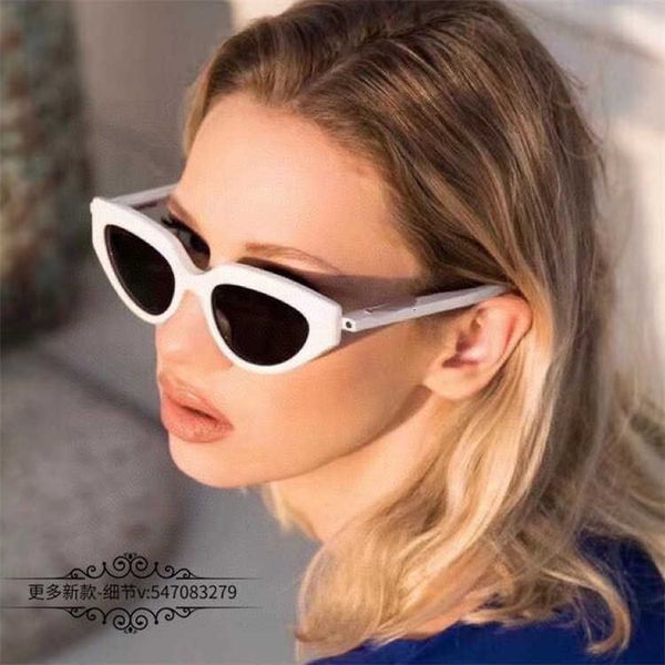 

Fashion top BB sunglasses letter b Paris Brand B Cat Eye Sunglasses Women's INS Online Red Same Style Male BB0159 with logo box