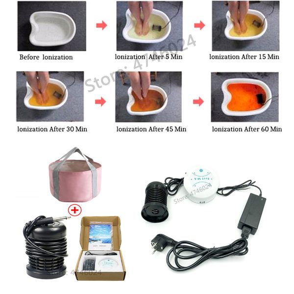 

foot care footbath massage aqua detox machine ion cleanse ionic bath cell spa mini homes use with bag 230718