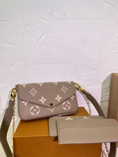 

designer bag tote bag new lo vu bag handbag crossbody bag new women's bag multi-color inner large capacity three-set