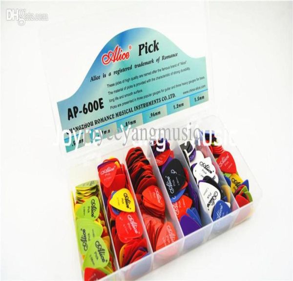 

lots of 600pcs alice smooth nylon acoustic electric guitar picks plectrums with original box1796191