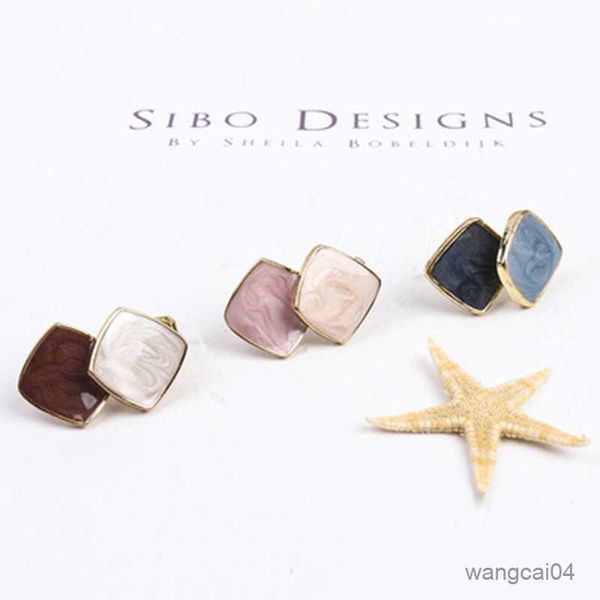 

charm autumn winter new style metal clip on earrings pierced for girl women party gift trend jewelry r230719, Golden