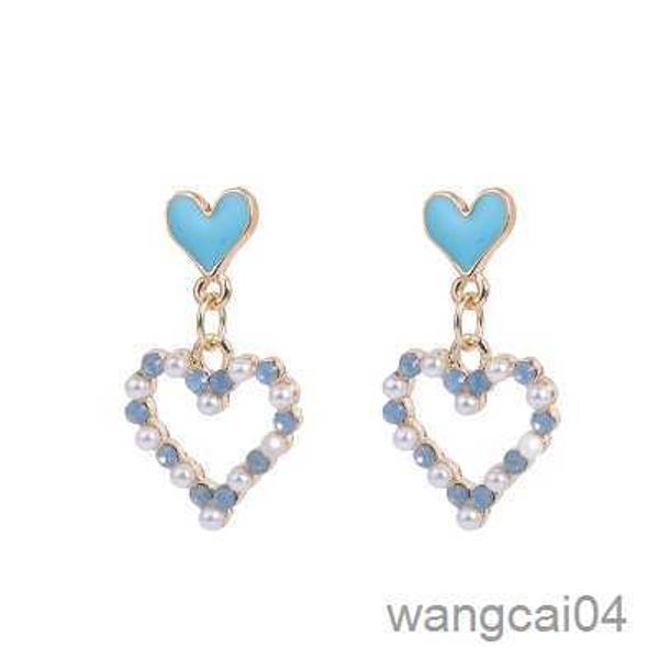 

charm simple heart pearl rhinestones clip earrings for women fashion statement pearl earrings party ear clip jewelry trendy r230719, Golden