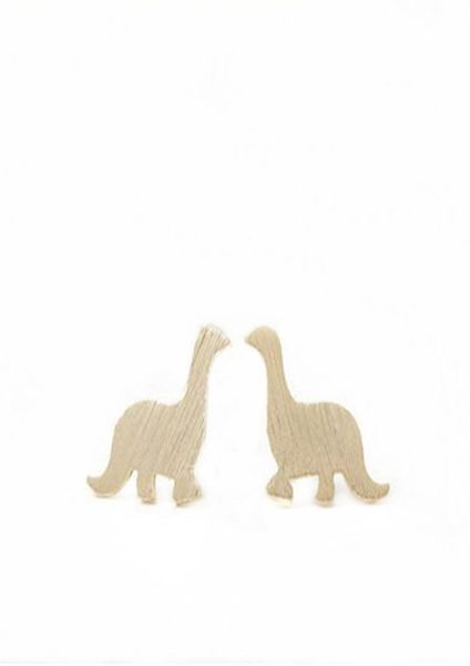 

whole fashion dinosaurs studs earrings gold silver plating jewelry women039s gift7754911, Golden;silver
