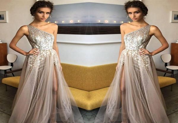 

2019 prom dress a line one shoulder long formal holidays wear graduation evening party gown custom made plus size1645995, Black