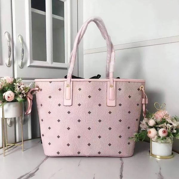 

luxury designer mc large shopping bag totes handbag leather double sided travel duffel bags fashion printed pattern shoulder bag women'