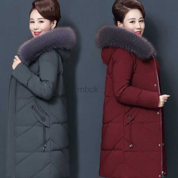 

women's down parkas elegant warm down padded parkas fashion loose hooded thin jacket korean long sleeve pocket winter coat women outwea, Black