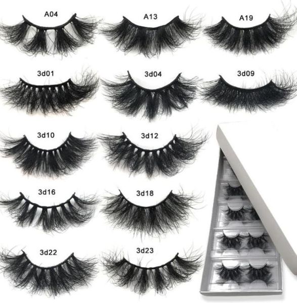 

false eyelashes 25 mm mink whole fluffy 25mm lashes 5103050 pairs dramatic long 3d bulk make up7896035