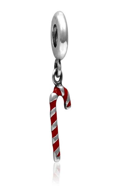 

whole 20pcs lot beautiful christams candy cane silver plated alloy metal dangle diy charms fit european bracelet necklace 5979058, Bronze;silver