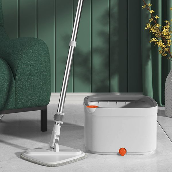 

Mops Magic Spin with Bucket Rotating Microfiber 360 Water Separation or Washing Mop For Home Cleaning Tools Product 230718