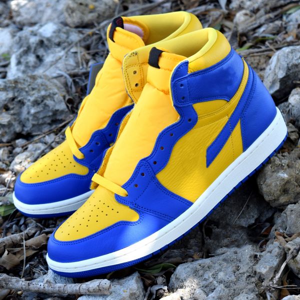 

feb 17th 2023 the 1s reverse laney 1 varsity royal varsity maize-sail-fire red men women brand name designer sportswear