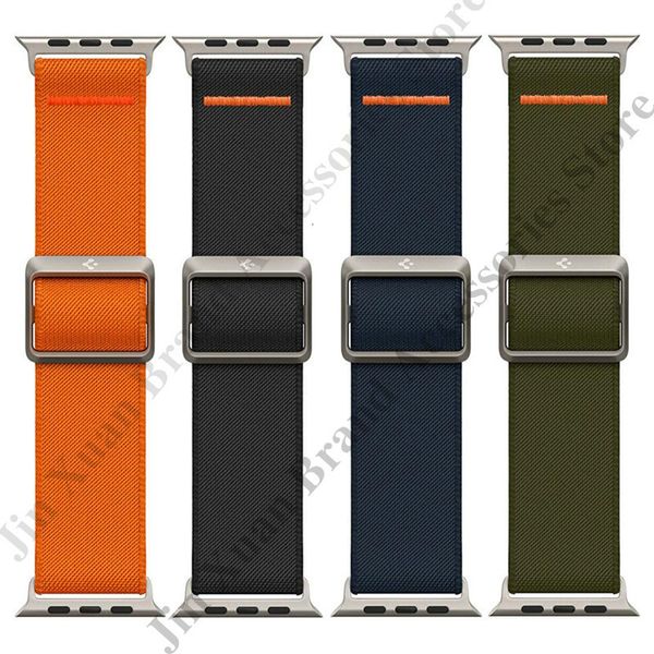 

watch bands spigen lite fit ultra watch band for apple watch ultra 49mm/45mm/44mm/42mm watch series 8/se2/7/6/se/5/4/3/2/1 watch strap 23071, Black;brown
