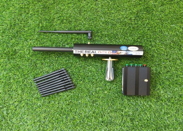 

black 10 antenna longrange detection of gold silver copper and gemstone aks underground treasure hunter metal detector3838977
