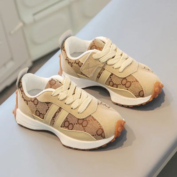 

2023 spring new girls boys shoes children soft pu leather kids fashion casual slip-on canvas slippers, Black