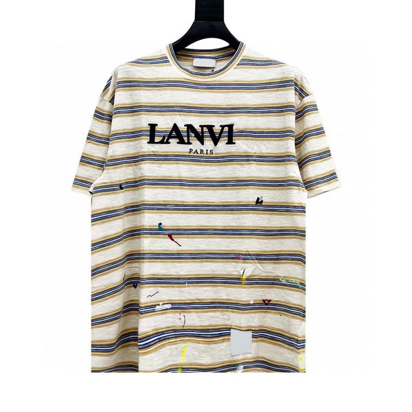 

men's plus tees & polos custom woven and dyed fabric with comfortable and soft texture. embroidered graffiti letter on the chest, loose, Black;brown