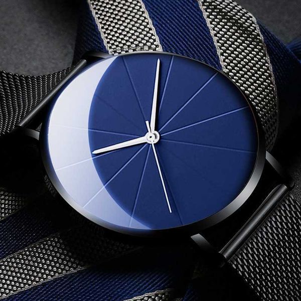 

minimalism men's fashion watch simple men's business ultra-thin stainless steel mesh band quartz watch k1gq 1nmb, Slivery;golden