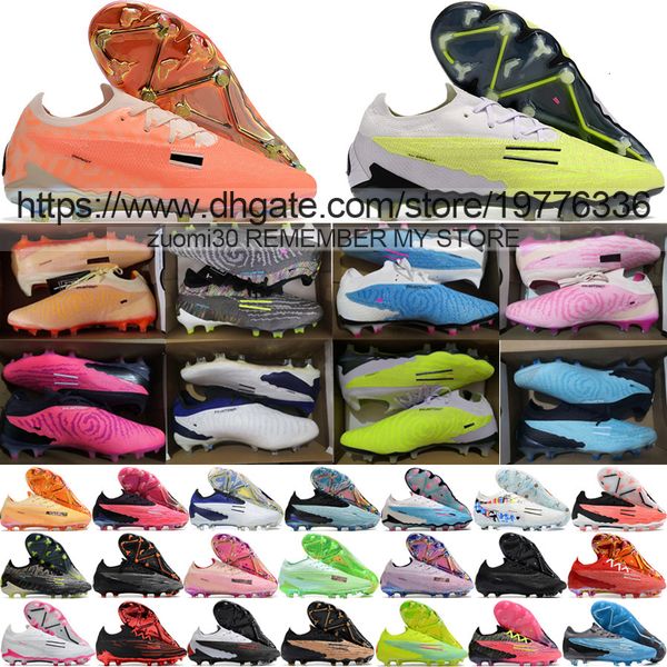

send with bag quality football boots phantoms gx elite fg ghost low version soccer cleats mens lithe soft leather comfortable training knit