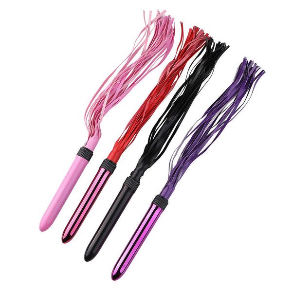 

7-inch whip vibrating stick dual-use couple flirting toy