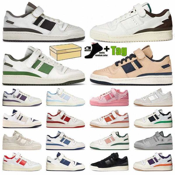 

designer forum 84 low sneakers originals casual shoes men women triple black grey bright blue green yellow pink brown running sports shoe lu