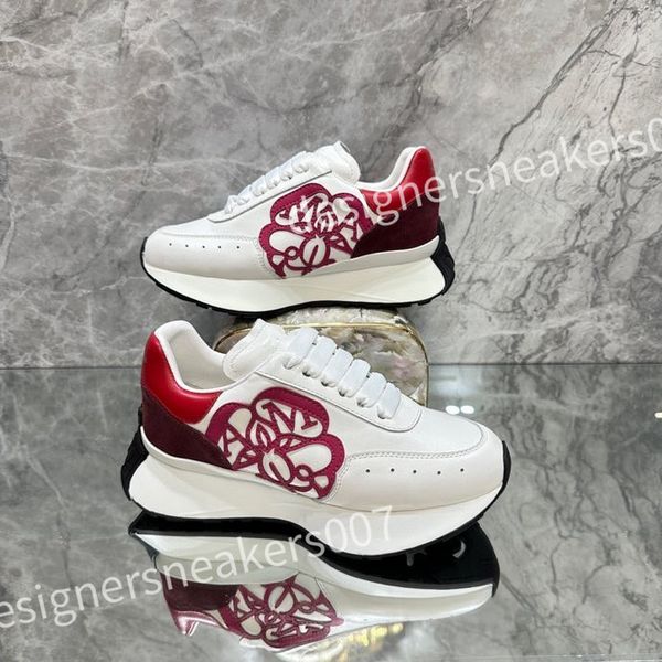

luxury designer men causal shoes fashion woman leather lace up platform sole sneakers white black mens womens sneaker xsd221108