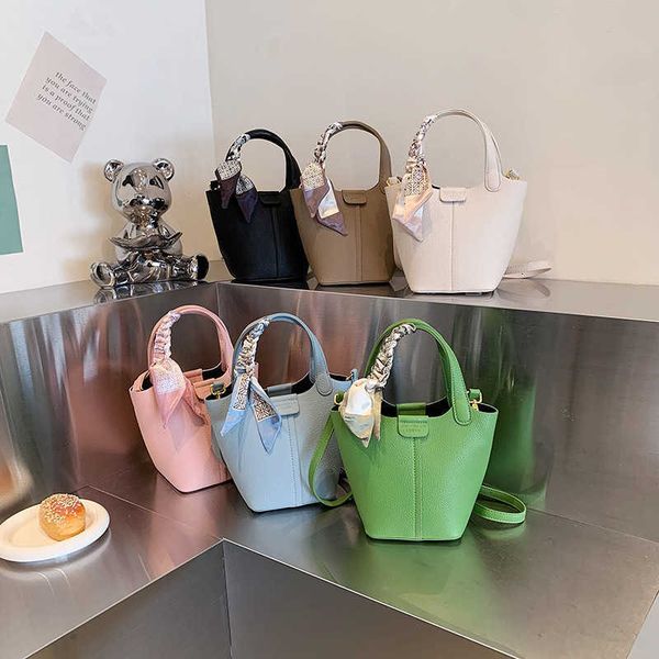 

luxury picotin lock bag summer mother and child small women's 2023 new fashion texture casual shoulder versatile crossbody bucket u3rw