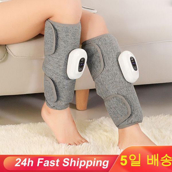 

leg massagers 3 mode air compression massager with heat wireless electric calf airbag vibration muscle fitness pain relief 230718