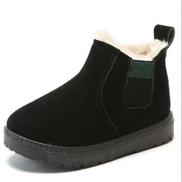 

new winter snow boots 2023 selling flat soft sole warm boys and girls boots non-slip children' boots winter cotton shoes, Black;grey