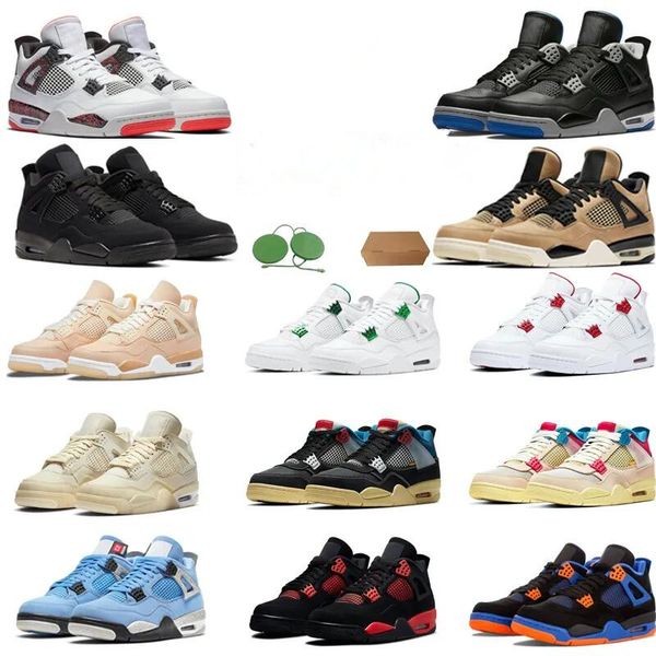 

4 basketball shoes designer sneakers black cat 4s pine green retros military black outdoor shoes jumpman 4s jordens j4 4 trainers shoes snea