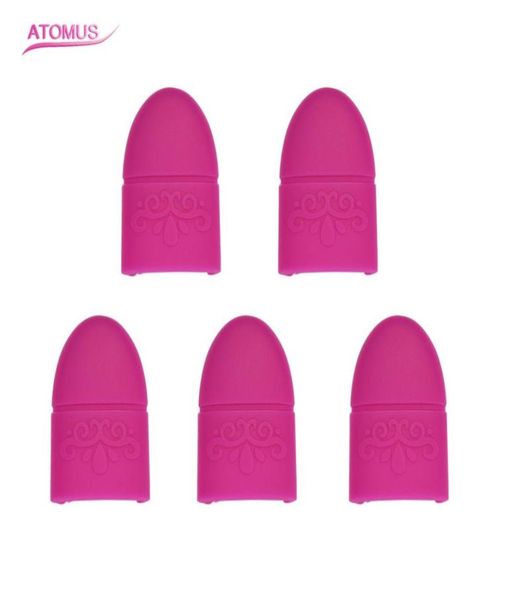 

5 pcsset reusable soft silicone armor unloading fingernail nail polish tips uv gel polish remover wrap silicone elastic soak mani8689471