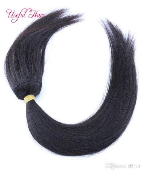 

braid in bundles no sew ombre human hair weave with closure brazilian virgin hair weft human hair bundles 3pcs one head dropshippi2532091, Black