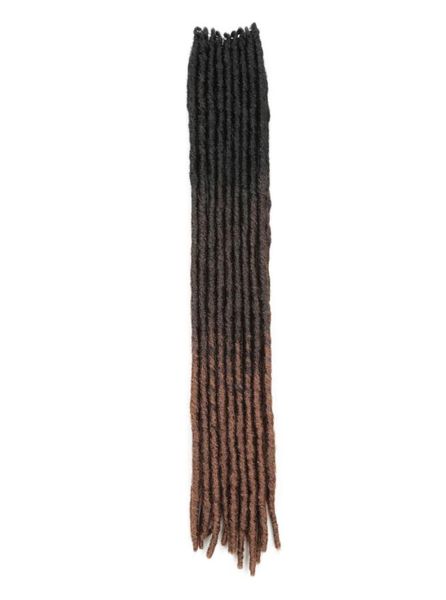 

18quot synthetic faux locs braiding hair extensions ombre dreadlocks crochet braids straight goddess locs hair golden beauty6385849, Black