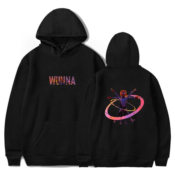 

men's hoodies sweatshirts gunna hoodie long sleeve pullover women men tracksuit harajuku streetwear american rapper wunna painting clot, Black