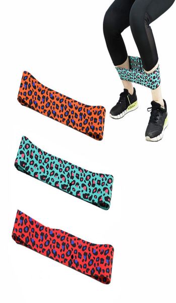 

leopard print yoga squat circle loop hips resistance bands elastic workout fitness equipment4596706