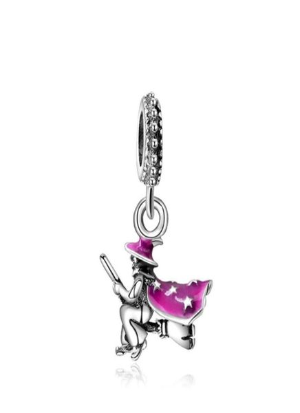 

witch alloy charm loose bead fashion women jewelry european style for diy bracelet necklace panza007968395584, Bronze;silver
