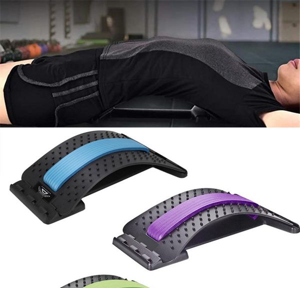 

3 color stretcher lumbar spine traction pain support pressure treatment back whole body massage5743590
