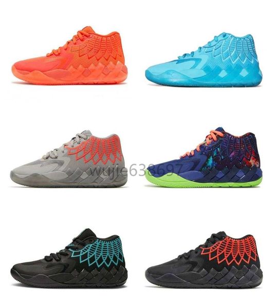 

lamelo ball mb1 rick morty wasp basketball shoes og outdoor kids shoes store men women queen city black red grey sport shoe trainner sneaker