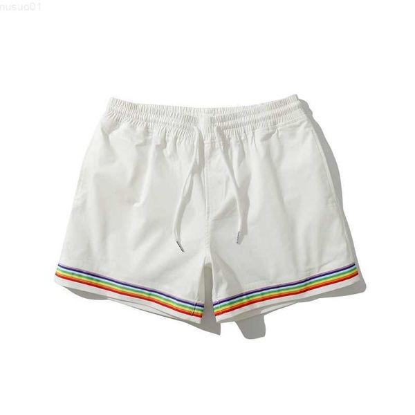 

men's shorts rainbow gay shorts l230719, White;black