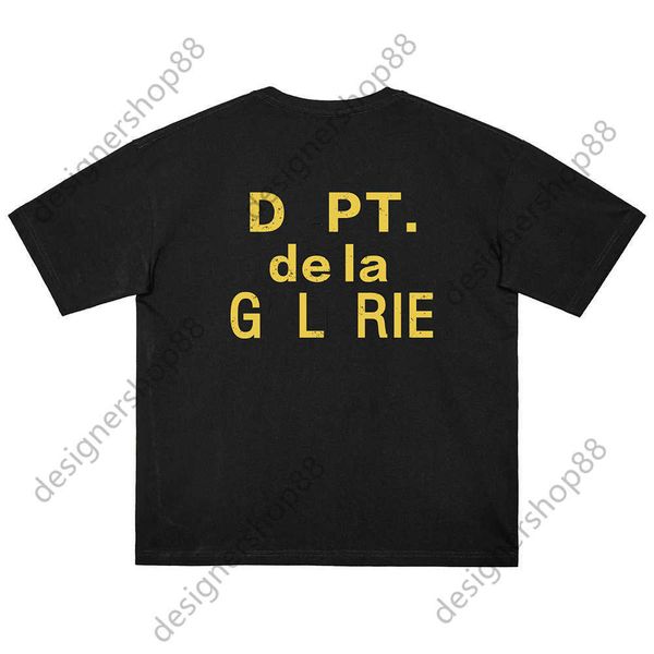 

men's t-shirts gellary dapt cracking letter printing fashion brand t-shirt loose casual men's and women's round neck short sl, White;black