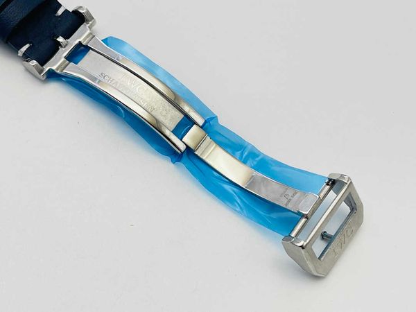 

luxury iwc pilot watch pyyd mechanical automatic wristwatch black dial date uhr leather strap with box montre luxe, Slivery;golden