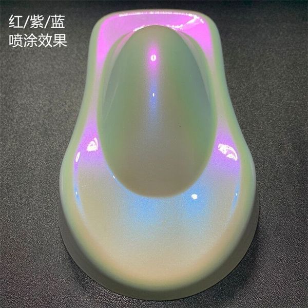 

nail glitter 25g/bag rainbow chameleon car paint pearl pigment powder ghost color change pigment 230718, Silver;gold