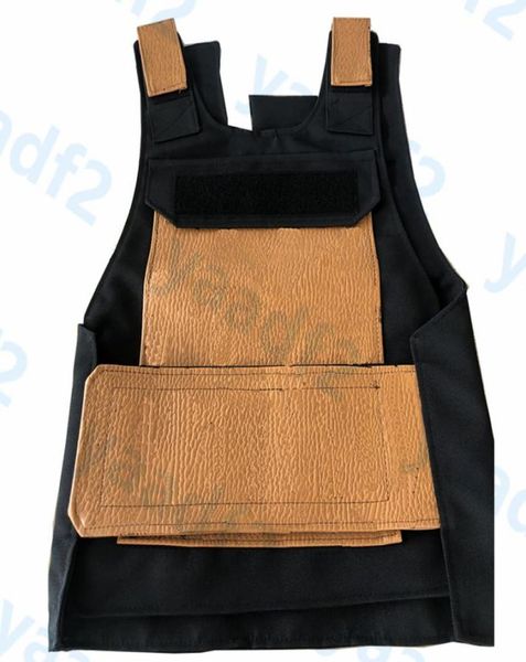 

trendy leather vests womens mens personality tactical vest outdoor hip hop cycling protective cs game body armor waistcoat6701885, Black;green