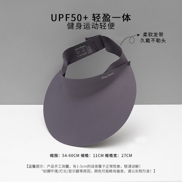 

fashion designer jewelry empty and seamless all-in-one hat for women in summer versatile sunshade baseball cap wholesale mzy05, Blue;gray