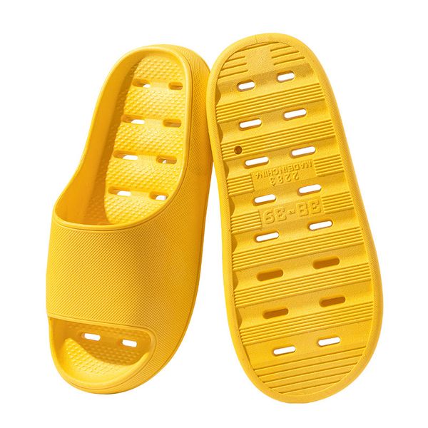 

new type of slippers for women in summer home indoor anti slip bathroom shower couple wearing thick sole leaky and cool slipper outside grey, Black
