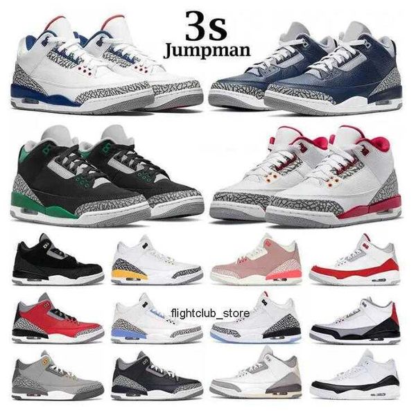 

jumpman 3s basketball shoes mens trainers outdoor sports sneakers 3 fire red pine green racer blue cool grey unc court purple laser orange c, Black