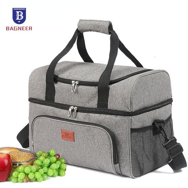 

ice packs/isothermic bags 30l insulated cooler bag food drink thermal picnic lunch bag leakproof large cooling box camping bbq family outdoo