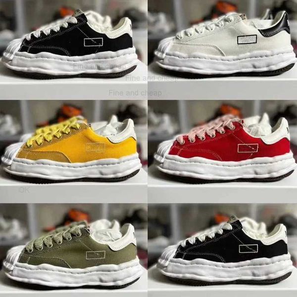 

new fashion new fashion 2022 new casual shoes blakey maison mihara yasuhiro mmy men's and women's low canvas shoes miharayasuhiro, Black