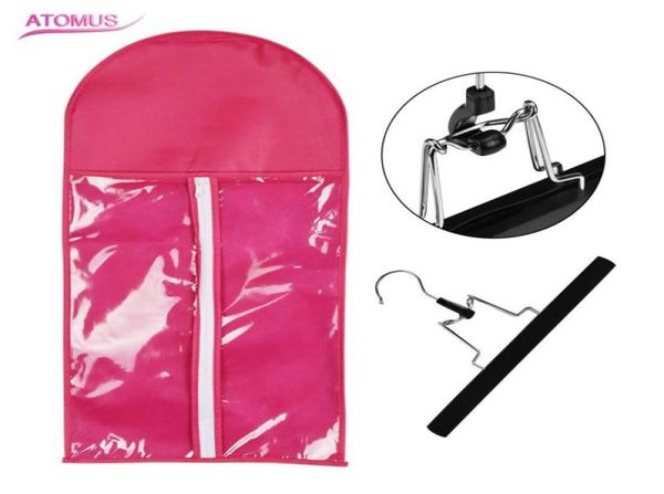 

1 set rose hair extensions storage bag wig hanger hair extension package suit case bags for hair weft extensions6066542