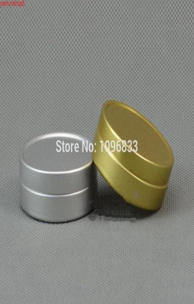 

10g 10ml aluminum box gold color silver color tin metal container empty jar cosmetic cream packaging box 50pcslothigh quatity6376617